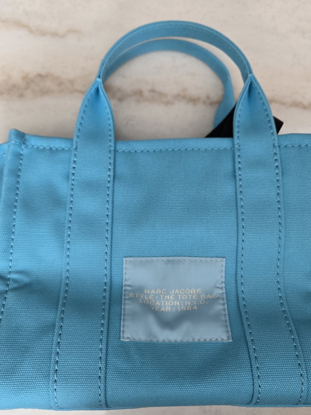 Marc Jacobs The Tote Bag Mini in Light Blue - EUC - Picture 4 of 7